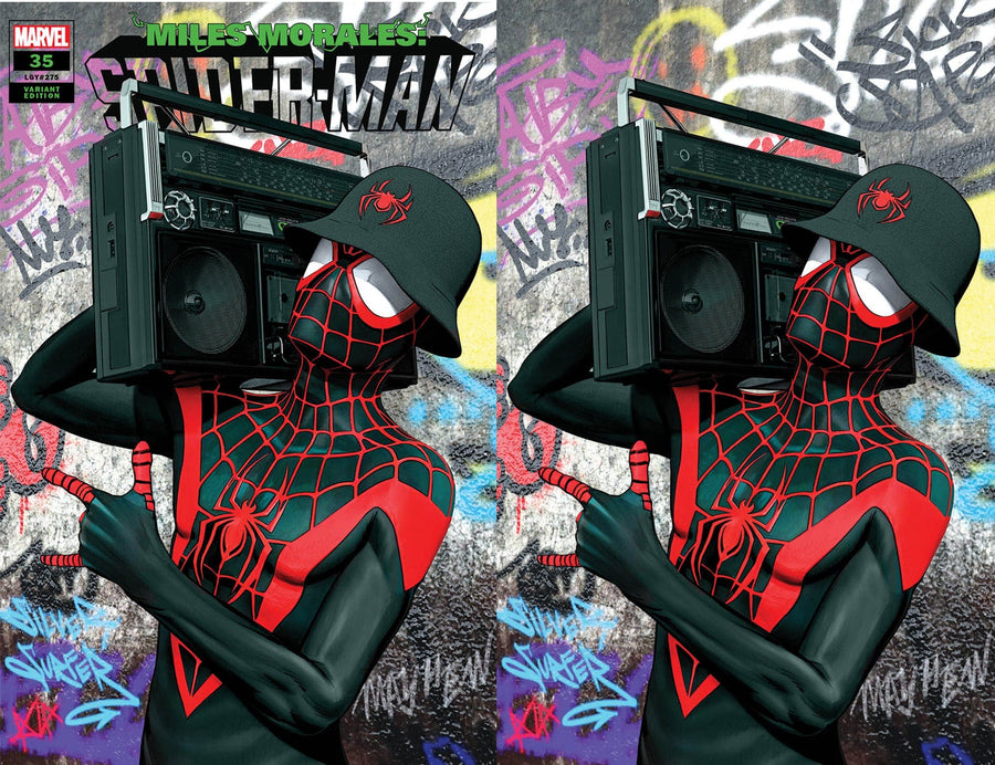 MILES MORALES: SPIDER-MAN #35 Mike Mayhew Studio Variant Set of Cover A and Virgin Cover B Raw