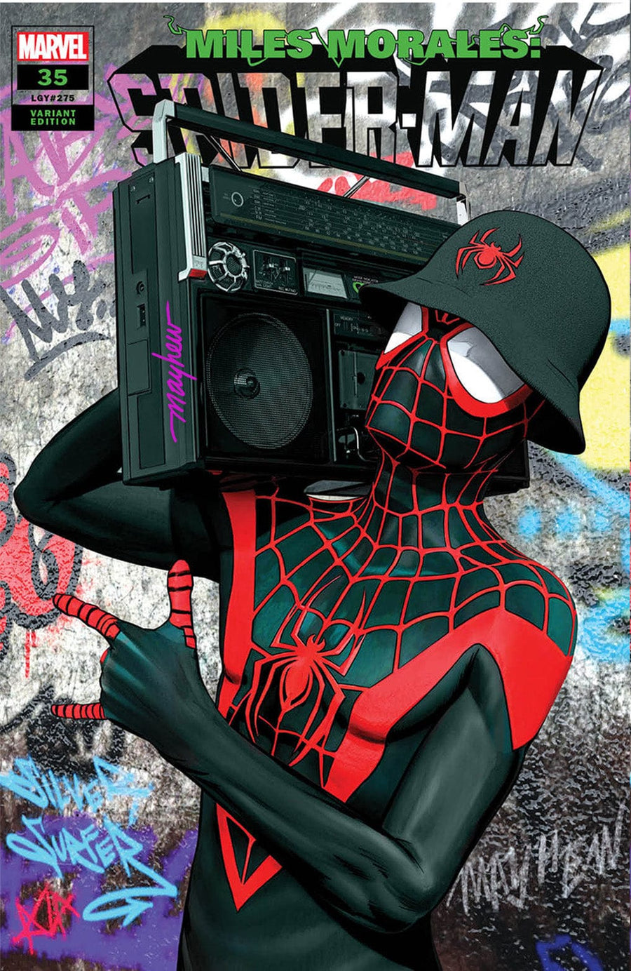 MILES MORALES: SPIDER-MAN #35 Mike Mayhew Studio Variant Cover A Signed with COA
