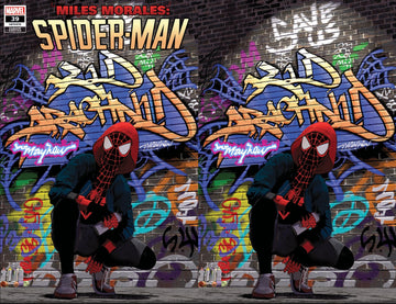 MILES MORALES: SPIDER-MAN #39 Mike Mayhew Studio Variant Cover A and Virgin Cover B Tag Burner Sig with COA