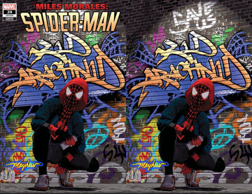 MILES MORALES: SPIDER-MAN #39 Mike Mayhew Studio Variant Cover A and Virgin Cover B Tag Glow Sig with COA