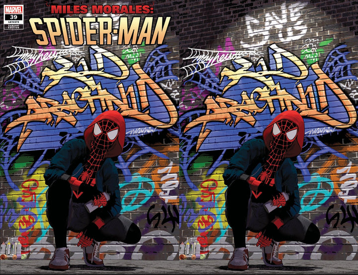 MILES MORALES: SPIDER-MAN #39 Mike Mayhew Studio Variant Cover A and Virgin Cover B Tag Thwip Sig with COA