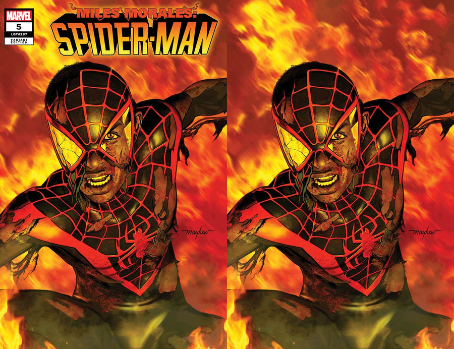 MILES MORALES: SPIDER-MAN #5 (2023) Mike Mayhew Studio Variant Cover A Trade Dress & Cover B Virgin Raw