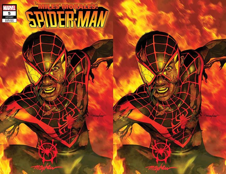 MILES MORALES: SPIDER-MAN #5 (2023) Mike Mayhew Studio Variant Cover A Trade Dress & Cover B Virgin Spider-Verse Symbol Sig with COA