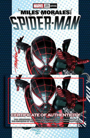 MILES MORALES: SPIDER-MAN #25 KRS COMICS Variant Cover Trade Dress Signed with COA