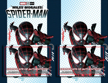 MILES MORALES: SPIDER-MAN #25 KRS COMICS Variant Cover Set with Trade Dress and Virgin Signed with COA