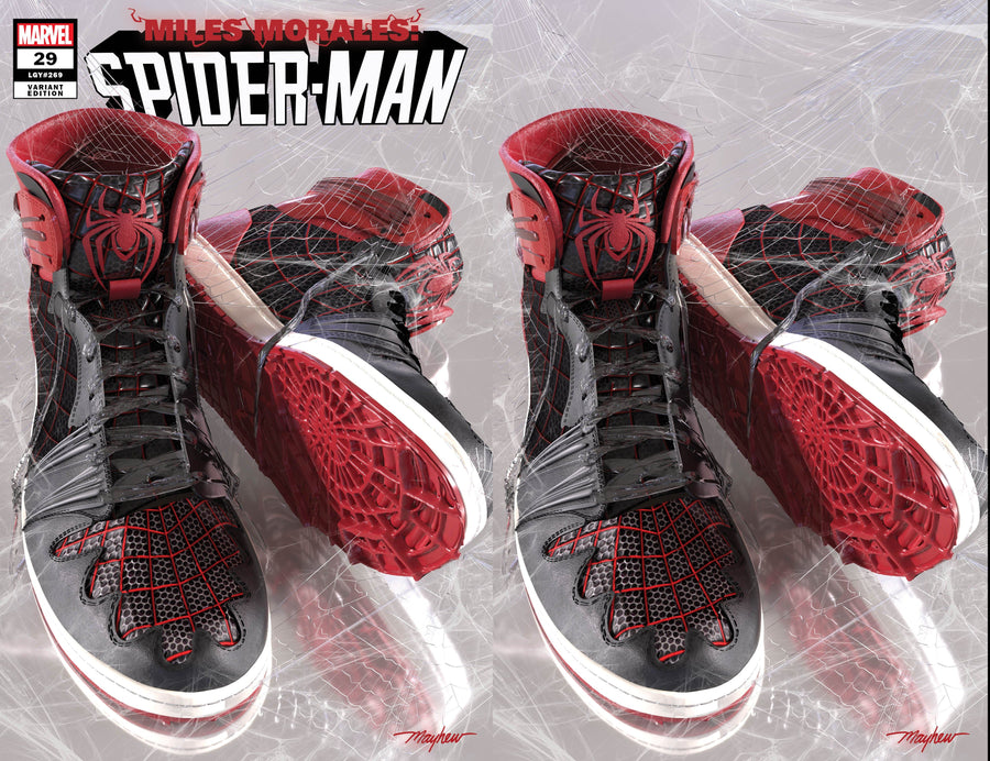 MILES MORALES: SPIDER-MAN #29 MIKE MAYHEW STUDIO VARIANT COVER SET WITH TRADE DRESS & VIRGIN RAW