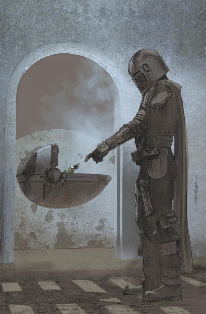 STAR WARS: THE MANDALORIAN #1 Mike Mayhew Studio Variant Cover C "Moonlight" New York Comic Con Exclusive Raw