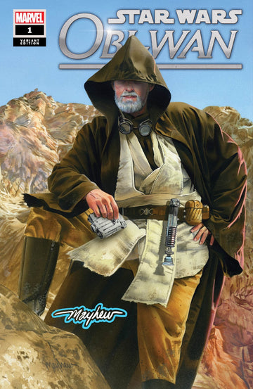 STAR WARS: OBI-WAN KENOBI #1 Mike Mayhew Studio Variant Cover A Saber Glow Sig with COA