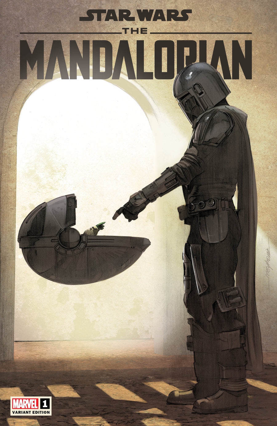 STAR WARS: THE MANDALORIAN #1 Mike Mayhew Studio Variant Cover A Raw