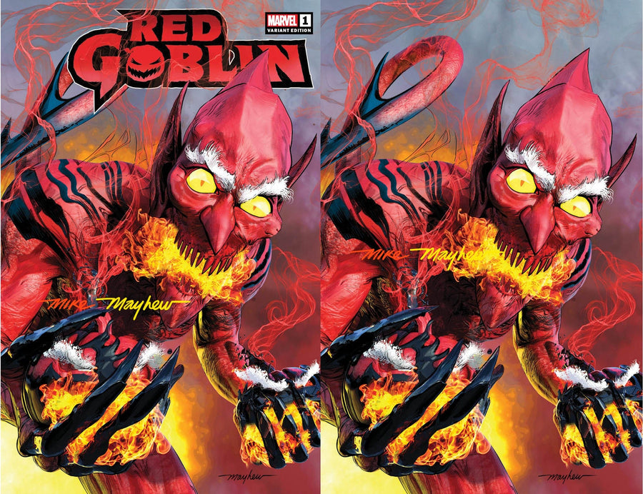 RED GOBLIN #1 Mike Mayhew Studio Variant Cover A Trade Dress and Cover B Virgin Full Duo Signed with COA