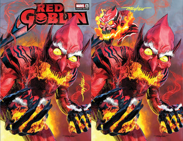 RED GOBLIN #1 Mike Mayhew Studio Variant Cover A Trade Dress and Cover B Virgin Signed with COA with RED GOBLIN Remarque on Cover B