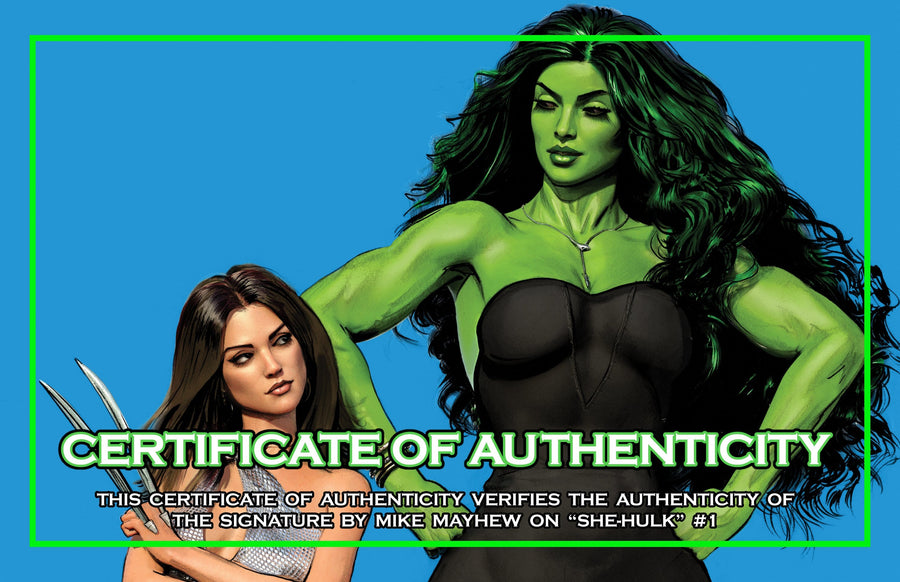 SHE-HULK #1 Mike Mayhew Studio Variant Cover Set of Trade Dress and Virgin Signed with COA