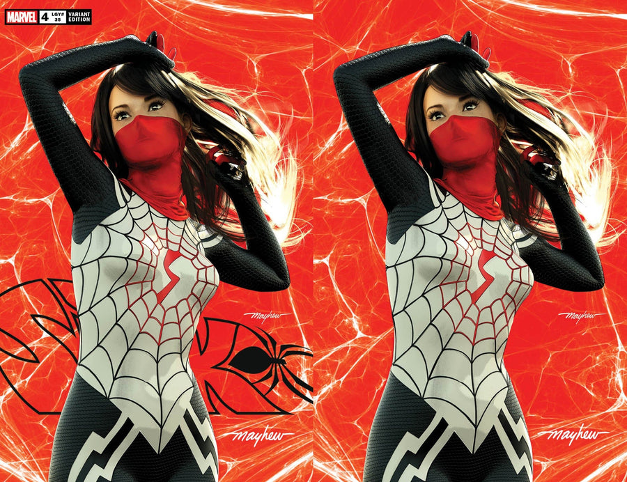 SILK #4 Mike Mayhew Studio Variant Set of Cover A and Virgin Cover B Signed with COA