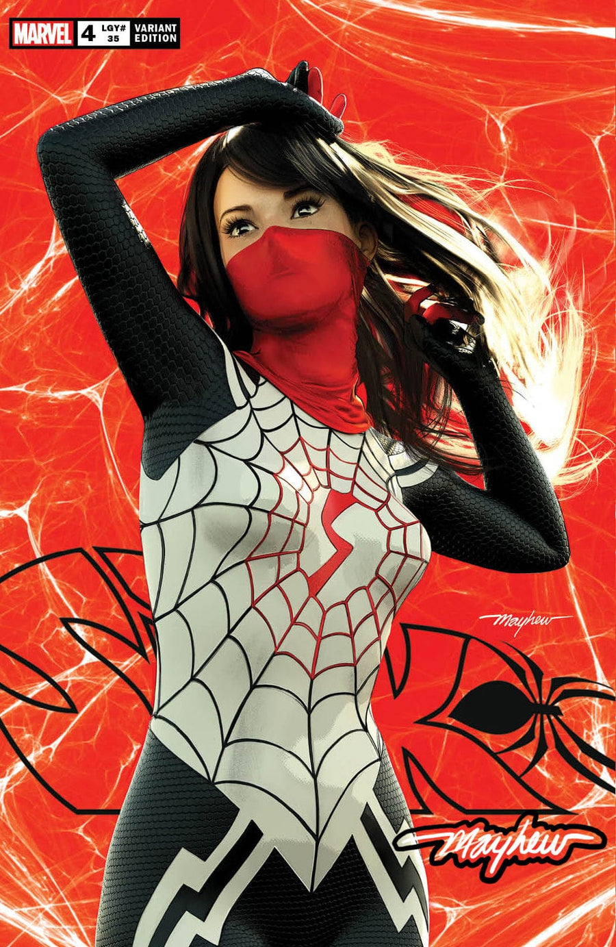 SILK #4 Mike Mayhew Studio Variant Cover A Trade Dress Silk-tastic Glow Sig with COA