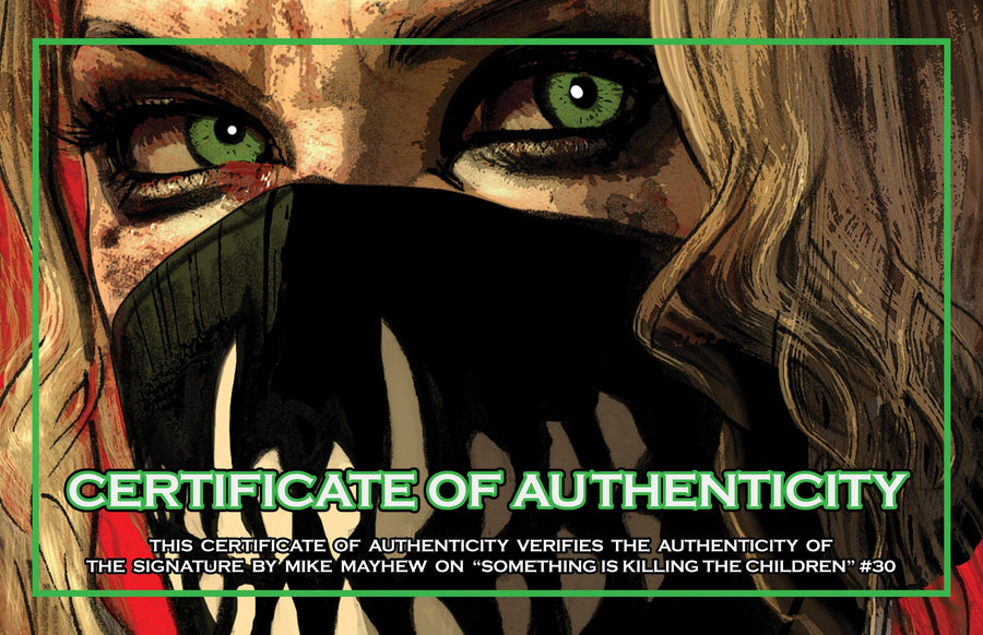 SOMETHING IS KILLING THE CHILDREN #30 Mike Mayhew Studio Variant Cover C Foil Full Duo Signed with COA