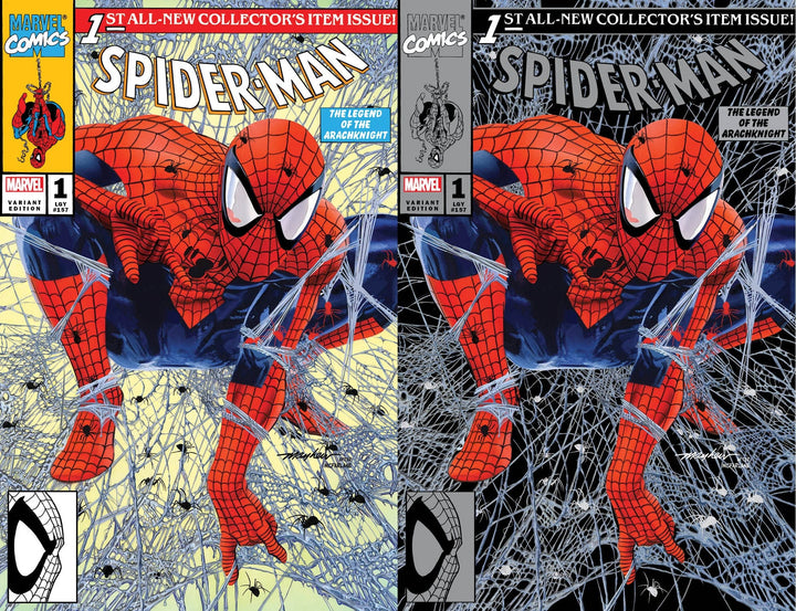 SPIDER-MAN #1 (2022) Mike Mayhew Studio Variant Cover A Trade Dress and Cover B Virgin Raw