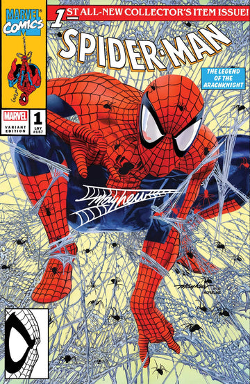 SPIDER-MAN #1 (2022) Mike Mayhew Studio Variant Cover A Trade Dress Thwip Sig with COA