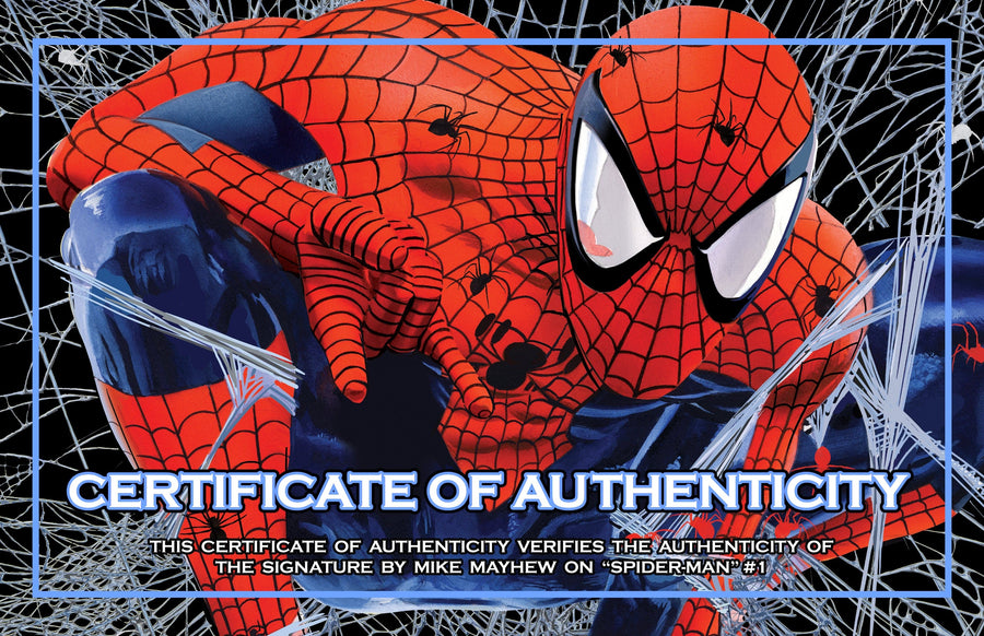 SPIDER-MAN #1 (2022) Mike Mayhew Studio Variant Cover A Trade Dress and Cover B Virgin Full Duo Signed with COA