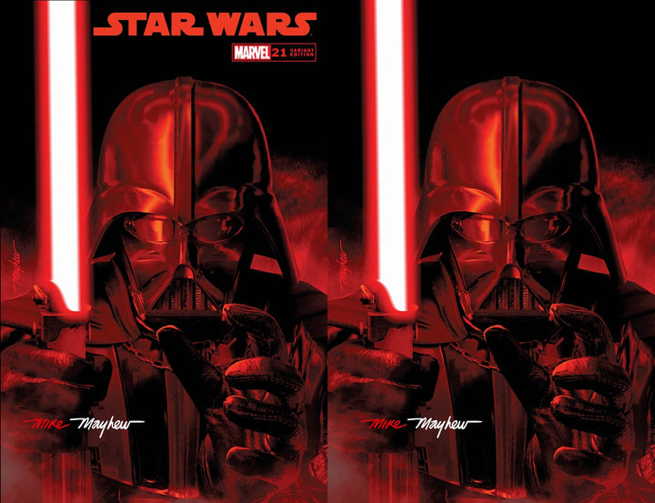 STAR WARS #21 Mike Mayhew Studio Variant Set of Cover A and Virgin Cover B Full Duo Signed with COA