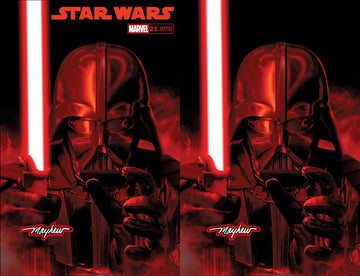 STAR WARS #21 Mike Mayhew Studio Variant Set of Cover A and Virgin Cover B Saber Glow Signed with COA
