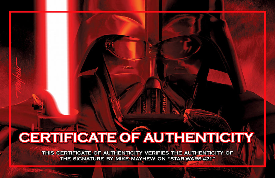 STAR WARS #21 Mike Mayhew Studio Variant Set of Cover A and Virgin Cover B Signed with COA