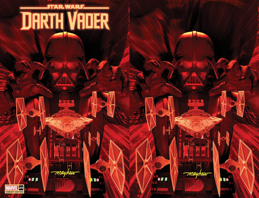 STAR WARS: DARTH VADER #25 Mike Mayhew Studio Variant Set of Cover A and Virgin Cover B Signed with COA