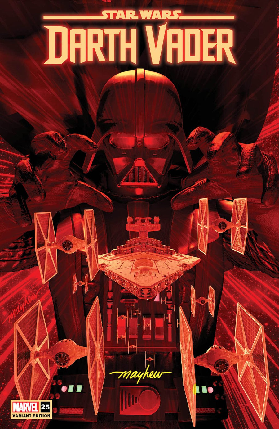 STAR WARS: DARTH VADER #25 Mike Mayhew Studio Variant Cover Trade Dress Signed with COA