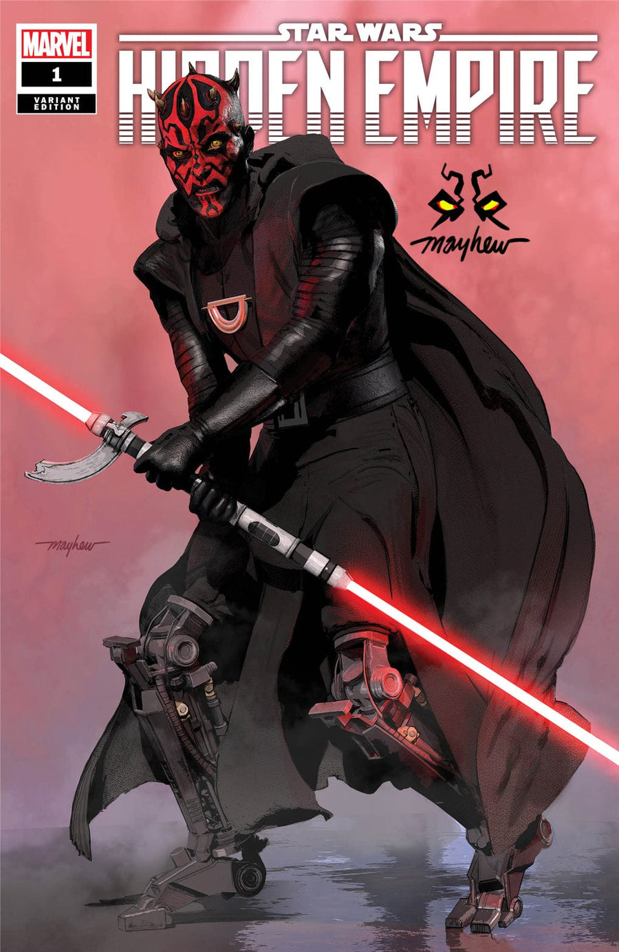 STAR WARS: HIDDEN EMPIRE #1 Mike Mayhew Studio Variant Cover A Trade Dress Darth Maul Sig with COA