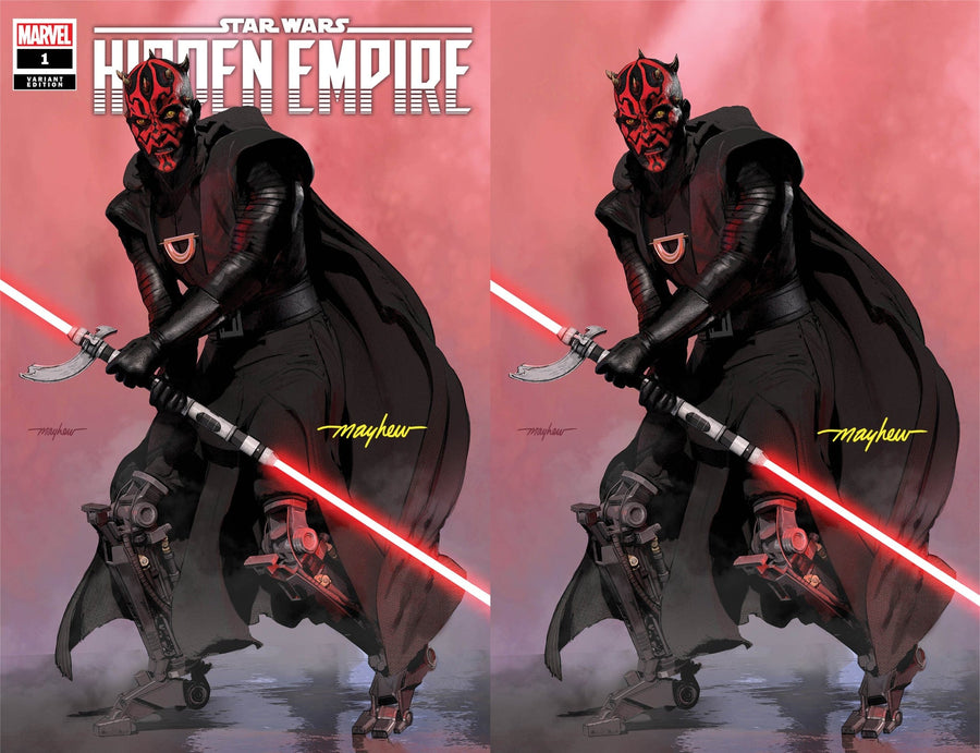 STAR WARS: HIDDEN EMPIRE #1 Mike Mayhew Studio Variant Cover A Trade Dress and Cover B Virgin Signed with COA