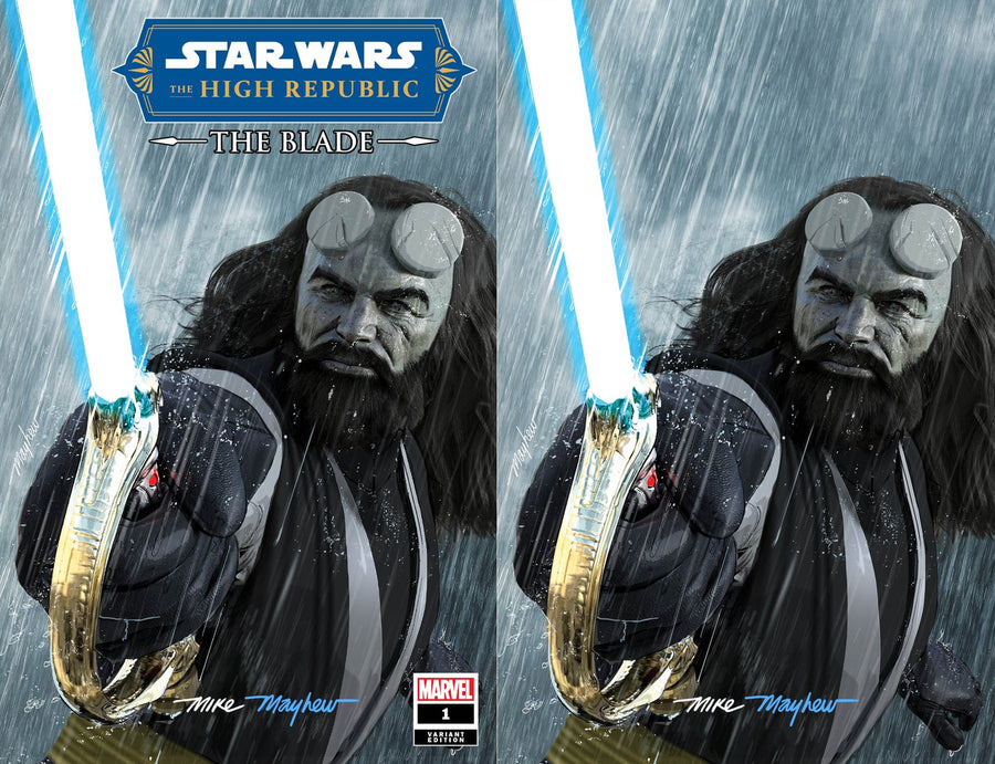 STAR WARS: THE HIGH REPUBLIC THE BLADE #1 (2022) Mike Mayhew Studio Variant Cover A Trade Dress and Cover B Virgin Full Duo Signed with COA