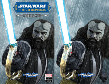 STAR WARS: THE HIGH REPUBLIC THE BLADE #1 (2022) Mike Mayhew Studio Variant Cover A Trade Dress and Cover B Virgin Saber Glow Sig with COA