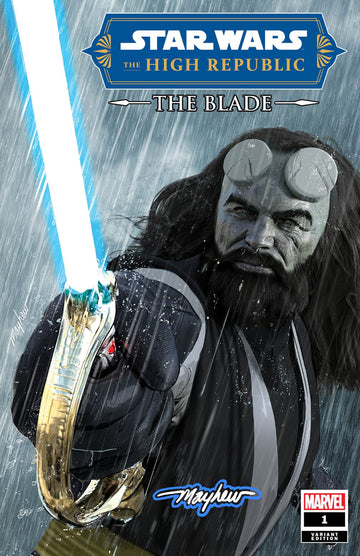 STAR WARS: THE HIGH REPUBLIC THE BLADE #1 (2022) Mike Mayhew Studio Variant Cover A Trade Dress Saber Glow Sig with COA