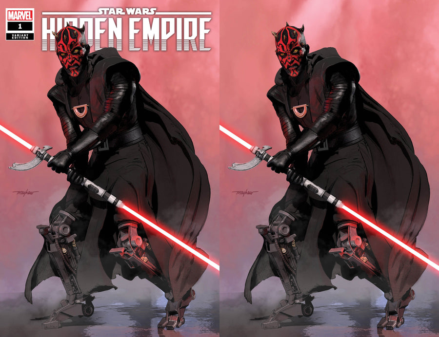 STAR WARS: HIDDEN EMPIRE #1 Mike Mayhew Studio Variant Cover A Trade Dress and Cover B Virgin Raw & 1:25 David Lopez Incentive Ratio Variant