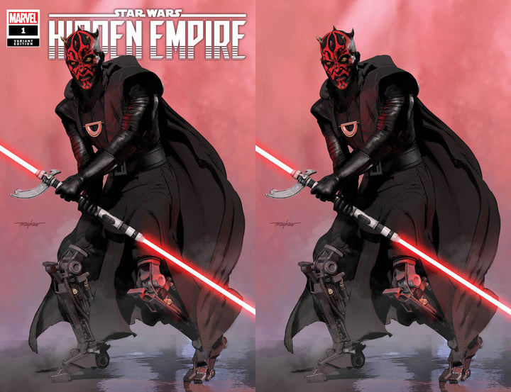 STAR WARS: HIDDEN EMPIRE #1 Mike Mayhew Studio Variant Cover A Trade Dress and Cover B Virgin Raw