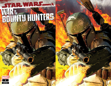 STAR WARS: WAR OF THE BOUNTY HUNTERS #1 Mike Mayhew Studio Variant Cover Trade Dress and Virgin Set Raw