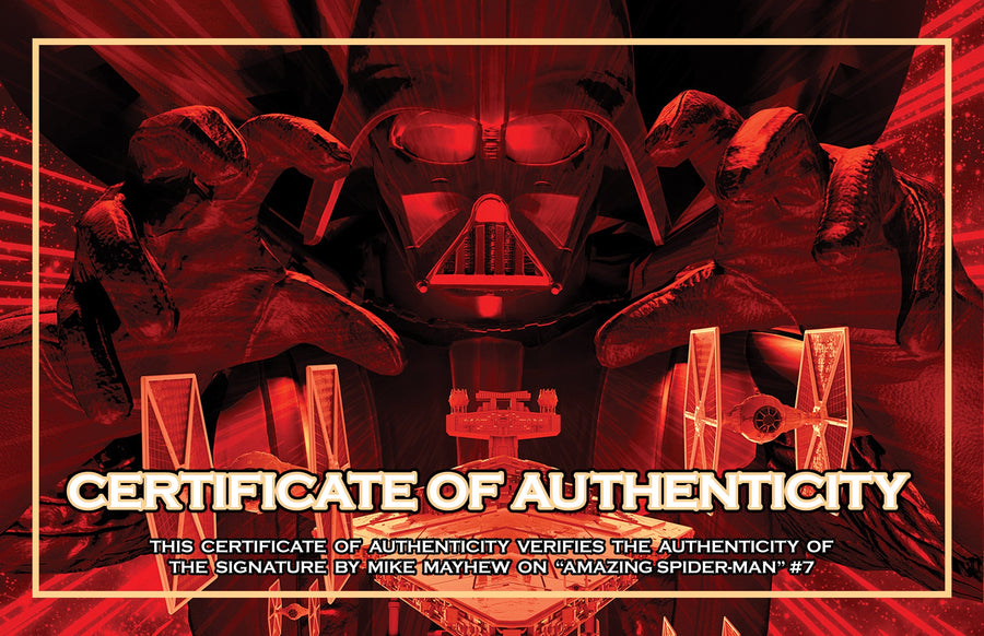 STAR WARS: DARTH VADER #25 Mike Mayhew Studio Variant Set of Cover A and Virgin Cover B Signed with COA
