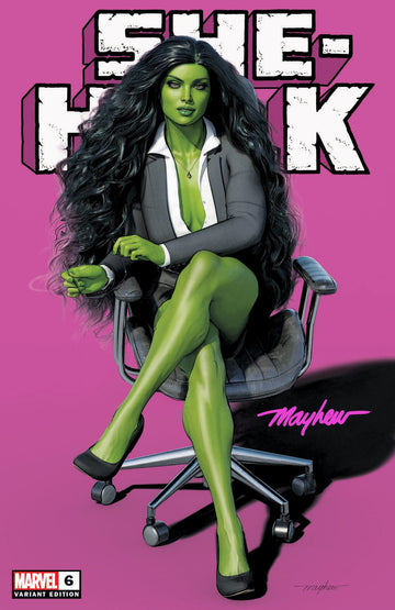 SHE-HULK #6 Mike Mayhew Studio Variant Cover Trade Dress Signed with COA