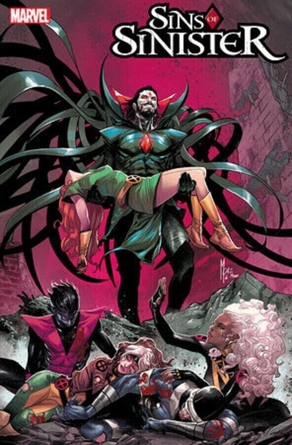 SINS OF SINISTER #1 Mike Mayhew Studio Variant Cover Trade Dress Raw & 1:50 Checcheto Incentive Ratio Variant