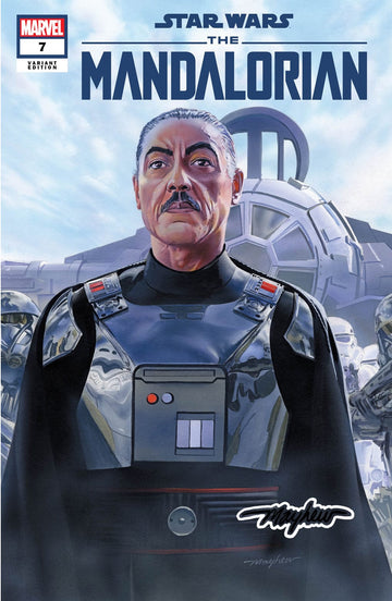 STAR WARS: THE MANDALORIAN #7 Mike Mayhew Studio Variant Cover A Darksaber Glow Sig with COA