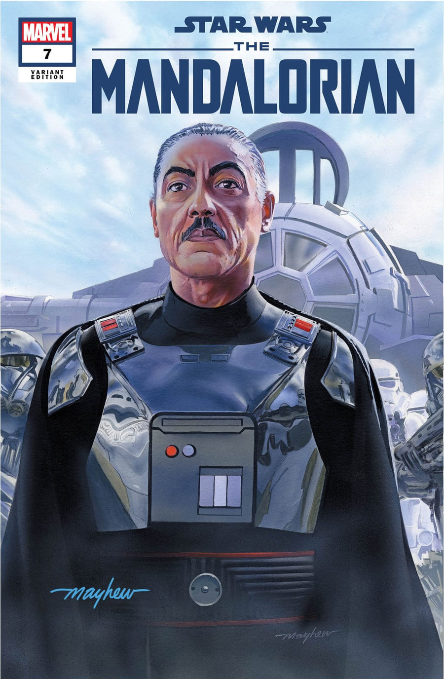 STAR WARS: THE MANDALORIAN #7 Mike Mayhew Studio Variant Cover A Trade Dress Signed with COA