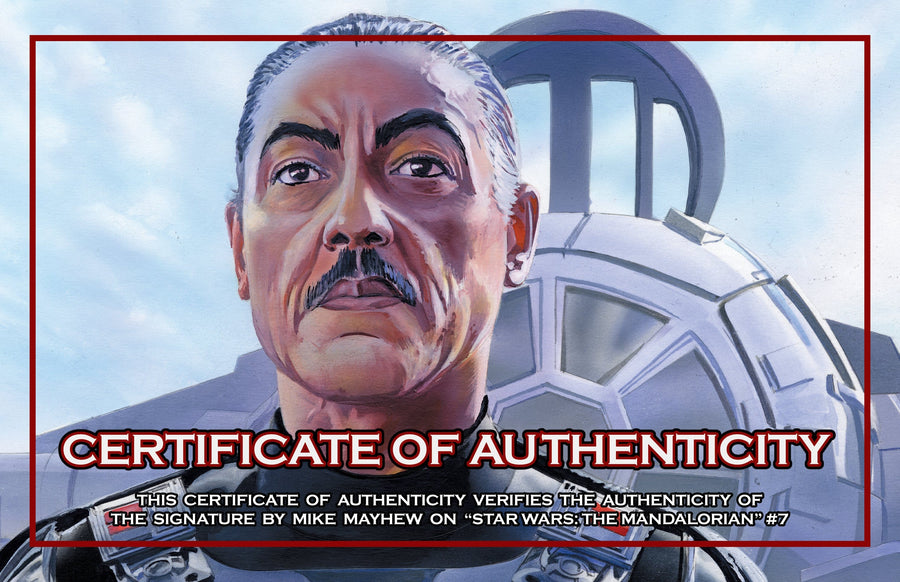 STAR WARS: THE MANDALORIAN #7 Mike Mayhew Studio Variant Cover A Trade Dress Signed with COA