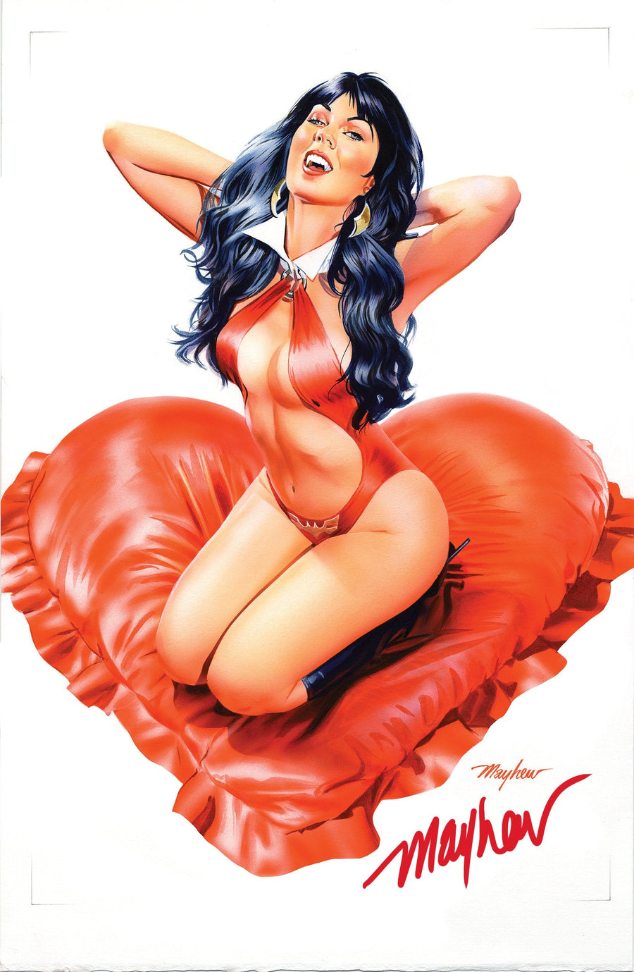 VAMPIRELLA: VALENTINE’S SPECIAL #1 Mike Mayhew Studio “Red Romance”  Signed Variant Cover