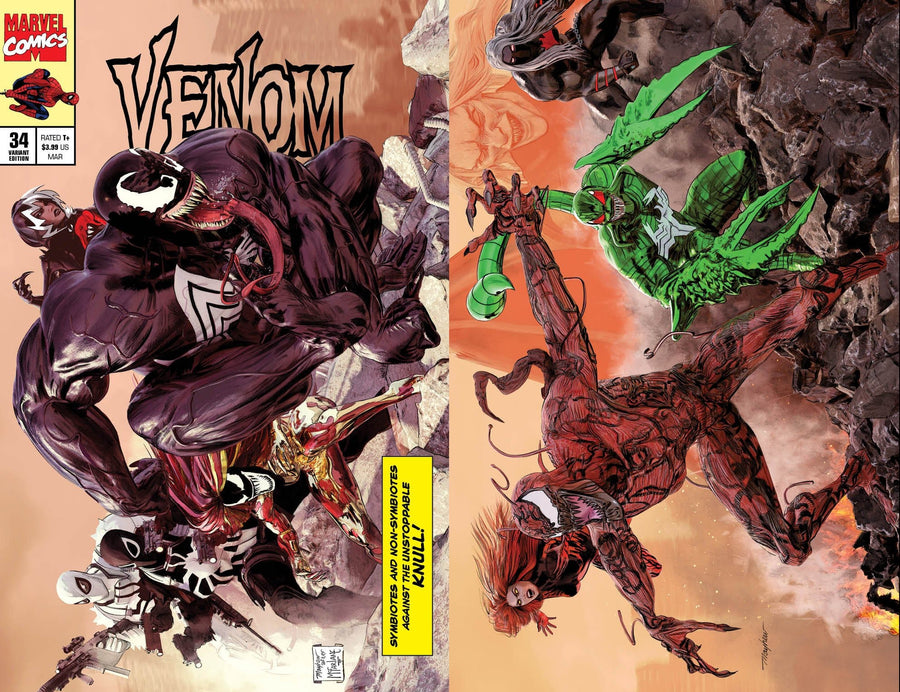 VENOM #34 Mike Mayhew Studio Variant Cover A Trade Dress and Cover B Set Raw