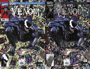 VENOM #35/200 Mike Mayhew Studio Variant Cover Classic Trade Dress And Platinum Trade Dress Set Raw