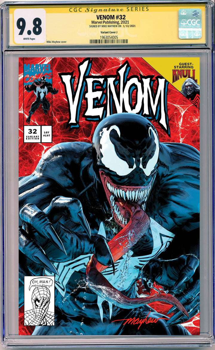 VENOM #32 MIKE MAYHEW STUDIO EXCLUSIVE VARIANTS CGC SIG SERIES 9.6 AND ABOVE OPTIONS