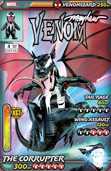 VENOM #3 Mike Mayhew Studio Variant Cover A Trade Dress Black Glow Signed with COA