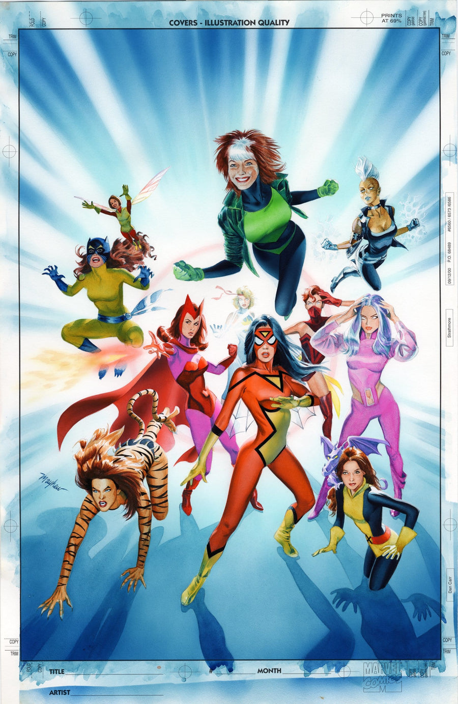 WOMEN OF MARVEL Vol 2 Cover Painting