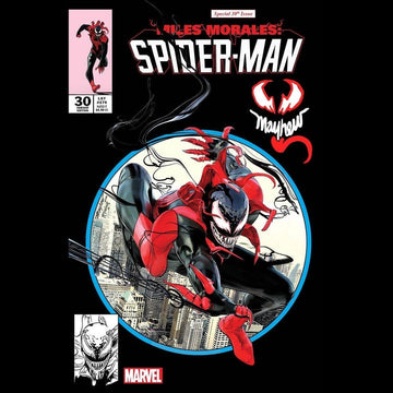 MILES MORALES SPIDER-MAN #30 MIKE MAYHEW STUDIO VARIANT COVER C TRADE DRESS MILES VENOM SIGNED WITH COA