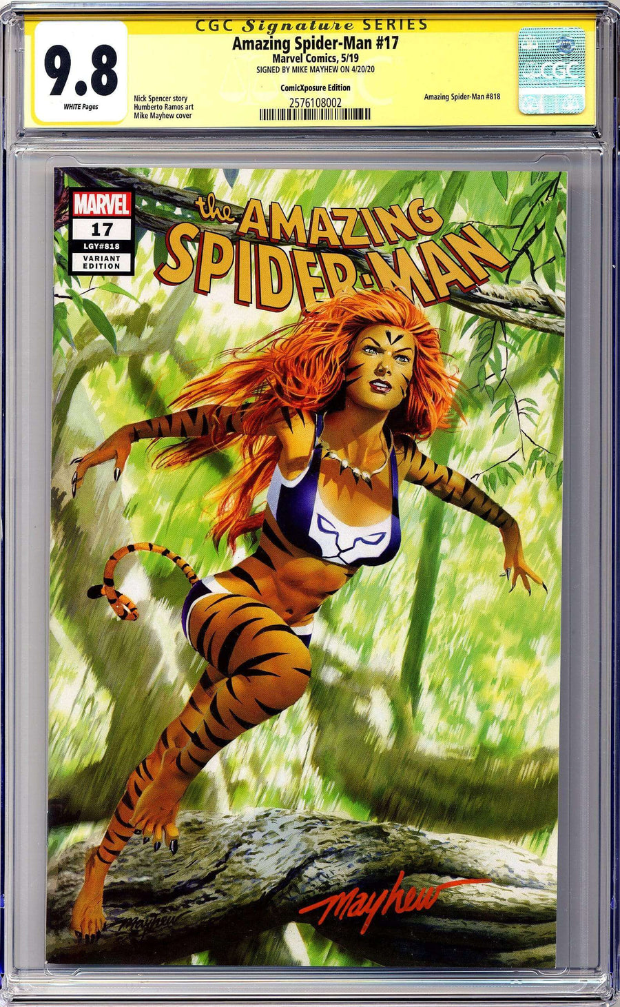 AMAZING SPIDER-MAN #17 Cover A Trade Dress CGC 9.8 Yellow Label Signature Series
