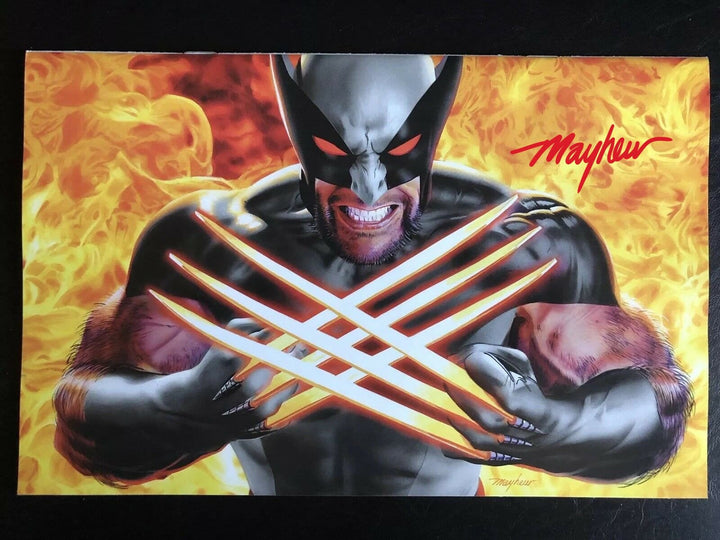 RETURN OF WOLVERINE KRS COMICS "X-FORCE" Variant Cover Signed by Mike Mayhew